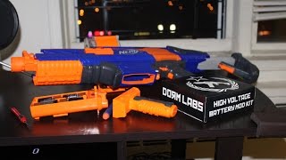 Nerf Rapidstrike CS 18 v2 IMR Battery Mod Kit Nerf Compatible High Voltage Batteries [upl. by Annelg]