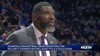 Evansville basketball coach placed on administrative leave amid misconduct investigation [upl. by Couture]