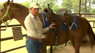 How to Saddle a Horse Western Style [upl. by Carlita]