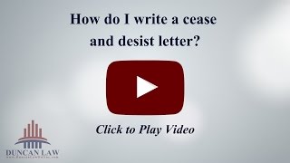 How Do I Write a Cease and Desist Letter [upl. by Yretsym]