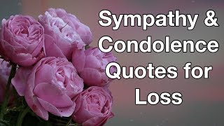 16 Sympathy amp Condolence Quotes For Loss [upl. by Walt]