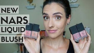 NARS Liquid Blushes  Swatches  Demo [upl. by Amo]