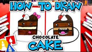 How To Draw Funny Chocolate Cake [upl. by Naihr]