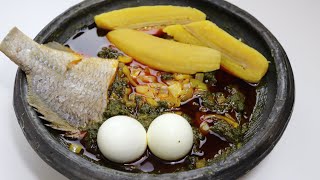 Kontomire Spinach Abomu or Stew [upl. by Adnolor]