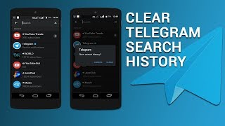 How to Clear Telegrams Search History in Android [upl. by Melak]