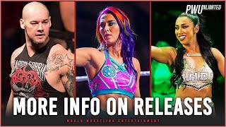 More Info On Baron Corbin Tegan Nox amp Indi Hartwell Being Released By WWE [upl. by Ovatsug]