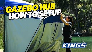 Adventure Kings Gazebo Hub How to Set Up [upl. by Ferrel]