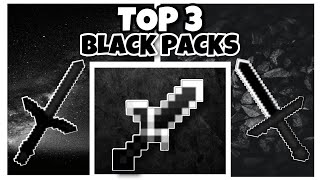 TOP 3 BEST BLACK TEXTURE PACKS FOR MCPE [upl. by Neirbo]