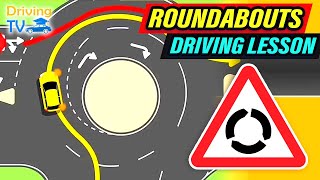 FULL DRIVING LESSON IN ROUNDABOUTS [upl. by Batruk]