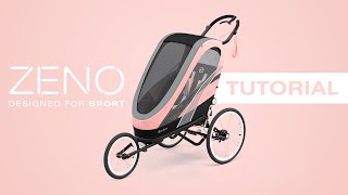 CYBEX ZENO Multisport Trailer Tutorial [upl. by Enohpesrep]