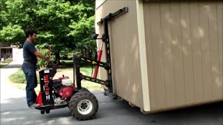 One Man Show  Delivery amp Set up of 12x20 Amish Shed [upl. by Pippy]