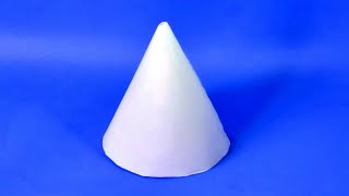 How To Make A Paper 3D Cone  Easy Figures [upl. by Hashim]