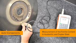 FERITSCOPE® FMP30 Measurement of the Ferrite Content in Austenitic and Duplex Steel FerriteTesting [upl. by Yenitirb927]