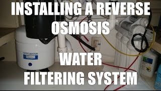 Installing a reverse osmosis water filter from APEC 5 stage ROES50 [upl. by Nannoc]