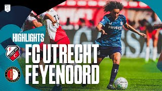 Highlights FC Utrecht  Feyenoord V1  Azerion Vrouwen Eredivisie  20232024 [upl. by Eneleh]