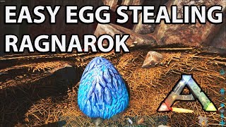 Stealing Wyvern Eggs Solo in Ragnarok the Easy Way Ark Survival Evolved How to and Tips [upl. by Alli]