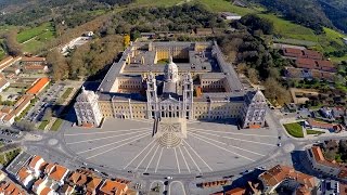 Mafra National Palace aerial view [upl. by Ennovyhc]