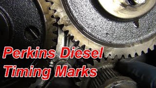 Perkins Diesel Engine Timing Marks in Full HD [upl. by Nerta]