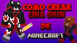 COMO crear una SKIN de MINECRAFT [upl. by Atekihc]