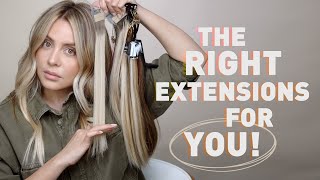 The Right Hair Extensions For YOU Type  Method  Color [upl. by Akimed]