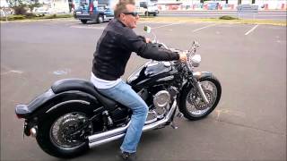 YAMAHA Drag Star 1100 Custom COBRA Exhaust Pipes awesome sound [upl. by Armanda]