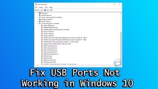 Fix USB Ports Not Working in Windows 10 [upl. by Memberg]