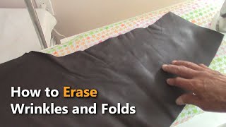 How to erase wrinkles and folds  Leather Upholstery [upl. by Whitcher318]