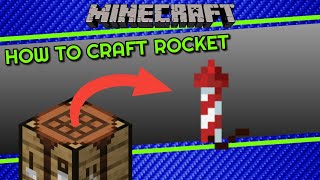 How to Craft Firework Rocket in Minecraft [upl. by Delahk]