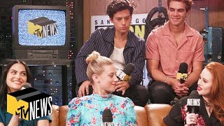 Riverdale Cast Talks Relationships Theories amp Archies Shirtless Moments in Season 4  MTV News [upl. by Letnuahc]