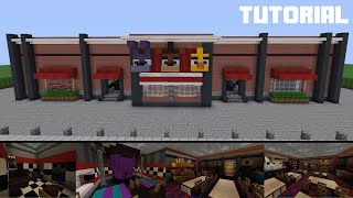 Minecraft Tutorial How To Build Freddy Fazbears Pizza Restaurant Part 1 [upl. by Lepine]