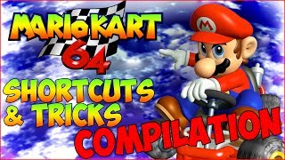 Mario Kart 64 Shortcuts Secrets Tricks amp Glitches Compilation [upl. by Autrey213]