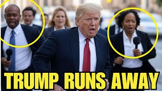 Trump RUNS from REPORTERS ONE DAY After Zelensky DISASTER MEETING [upl. by Akamahs]