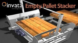 Empty Pallet Stacker  Invata Intralogistics [upl. by Yalcrab]