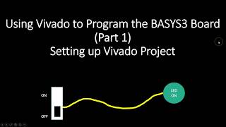 Using Vivado to Program the BASYS3 Board Part 1 Setting up Vivado Project [upl. by Nnylrebma]