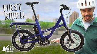 The NEW REI EBIKE  REI Coop Generation e11 Unboxing and FIRST RIDE [upl. by Eimac55]