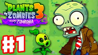 Plants vs Zombies 3 Welcome to Zomburbia  Gameplay Walkthrough Part 1  Daves House [upl. by Annaoj]