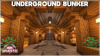 Minecraft How to Build an Underground Survival Bunker Tutorial 2021 [upl. by Barber]