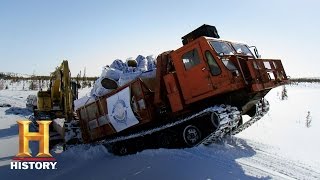 Ice Road Truckers Todd Handles a Hill S9 E9  History [upl. by Egwin]