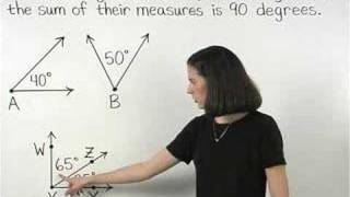 Complementary Angles  MathHelpcom  Geometry Help [upl. by Ruiz]