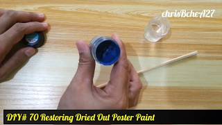 DIY Restoring Dried Poster Paint  Recycle  ReUse Reduce [upl. by Eylhsa]