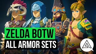 Zelda Breath of the Wild  All Armor Sets amp Where to Get Them [upl. by Heintz]