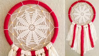 DIY como hacer un ATRAPASUEÑOS paso a paso  DIY Dreamcatcher [upl. by Aitselec767]