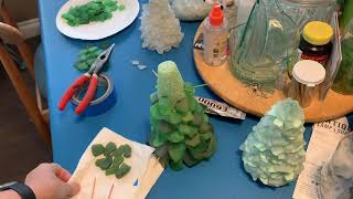 Sea Glass Tree Tutorial [upl. by Eyssej652]