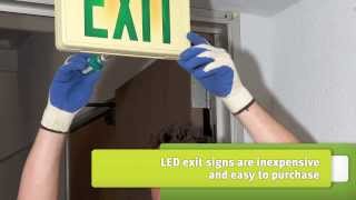 Install LED Exit Signs [upl. by Maram971]