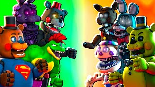 SFM FNaF Top 5 HOAXES VS Fight Animations [upl. by Rella597]