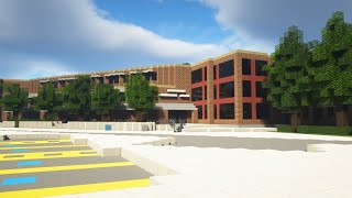 Markville Secondary School Tour in Minecraft Markham Ontario [upl. by Leila663]