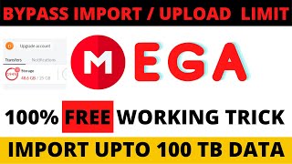 Mega unlimited Import Any Amount Of Data to Megaio for FREE With proof explained [upl. by Aneelak891]