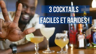 3 cocktails FACILES en moins de 10 minutes [upl. by Abehs]