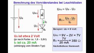 ELEKTRONIKTUTORIAL 07 Leuchtdioden LEDs [upl. by Schach]