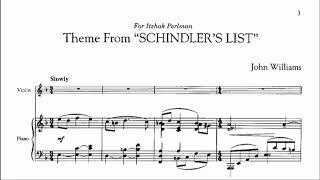 Schindlers List Orchestral Accompaniment [upl. by Wolfson]